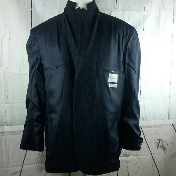 David Taylor Dark Blue Suit Blazer Jacket 48R - Picture 7 of 8